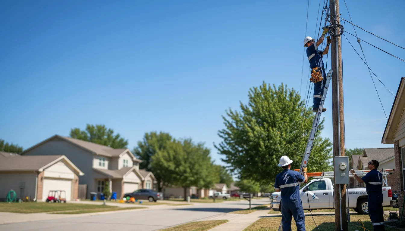 Residential electrician providing installation services in Summitville, IN